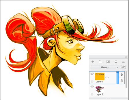 Example of Overlay in SketchBook