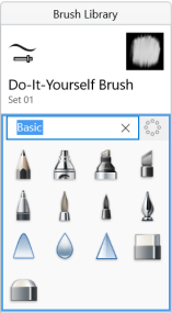 Renaming a brush set in SketchBook Windows 10