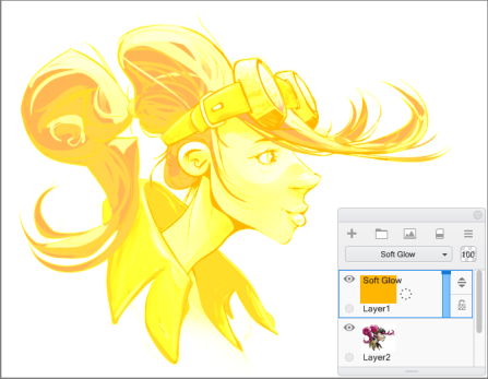 Example of Soft Glow in SketchBook