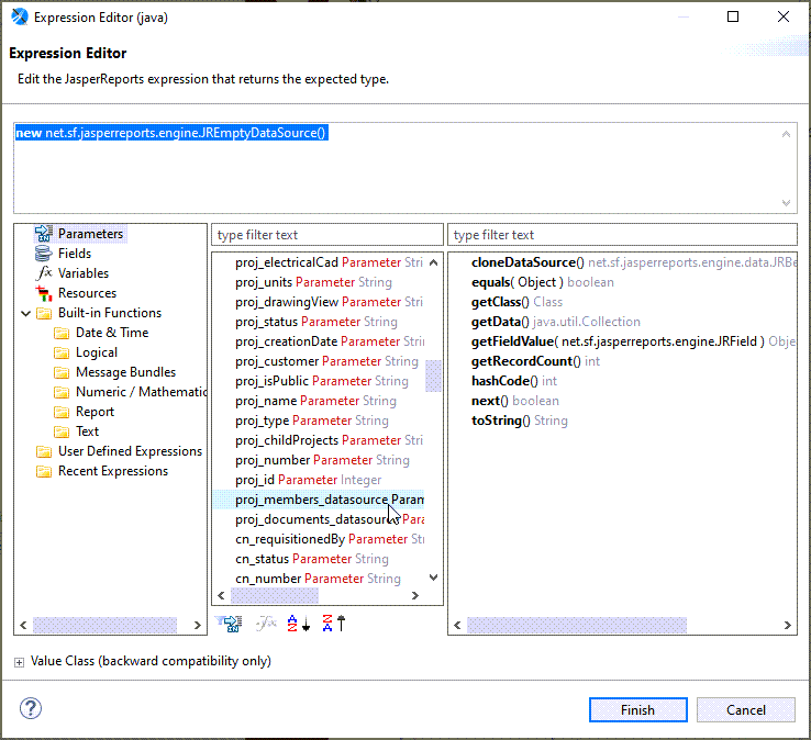 expression editor