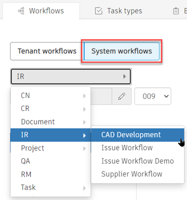 system workflows
