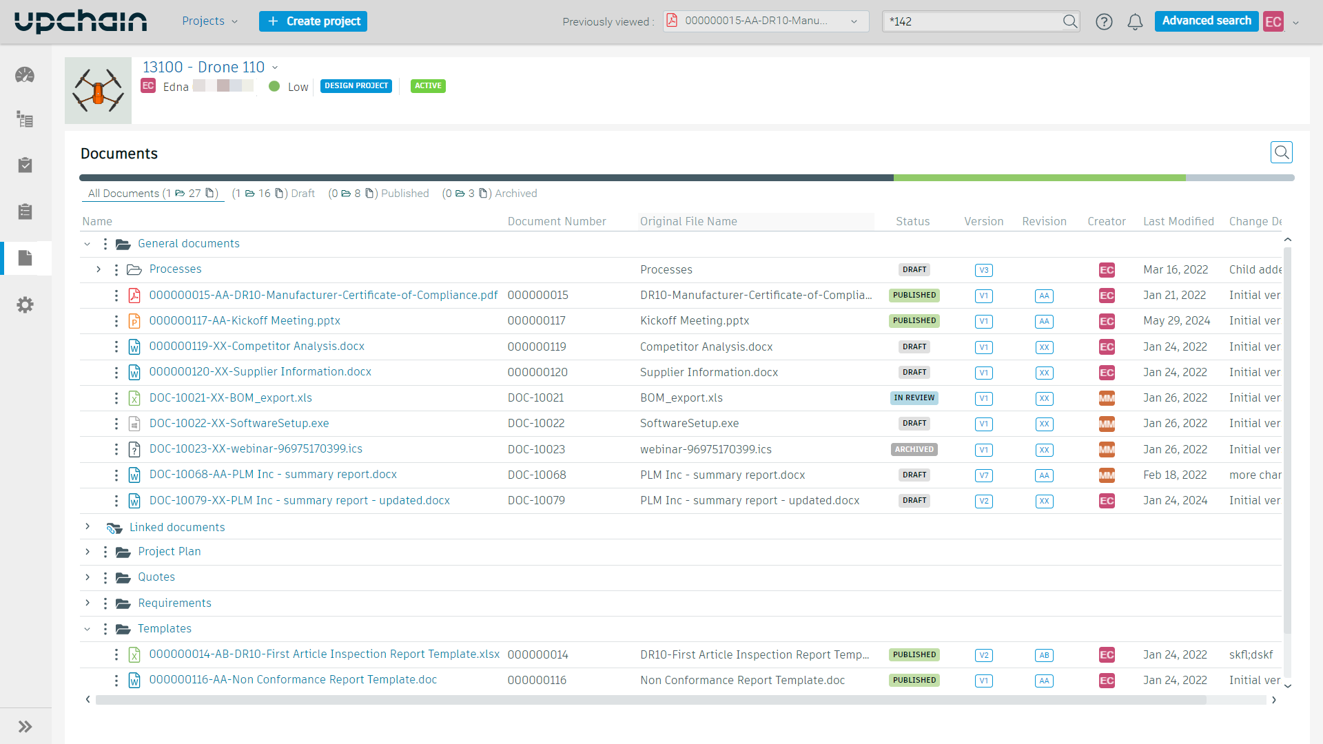 Document interface