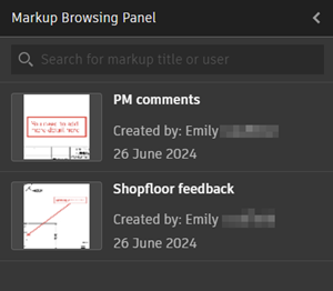 markup browsing panel