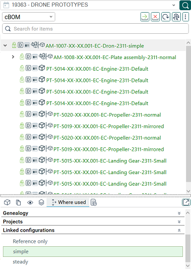 cbom view of configs