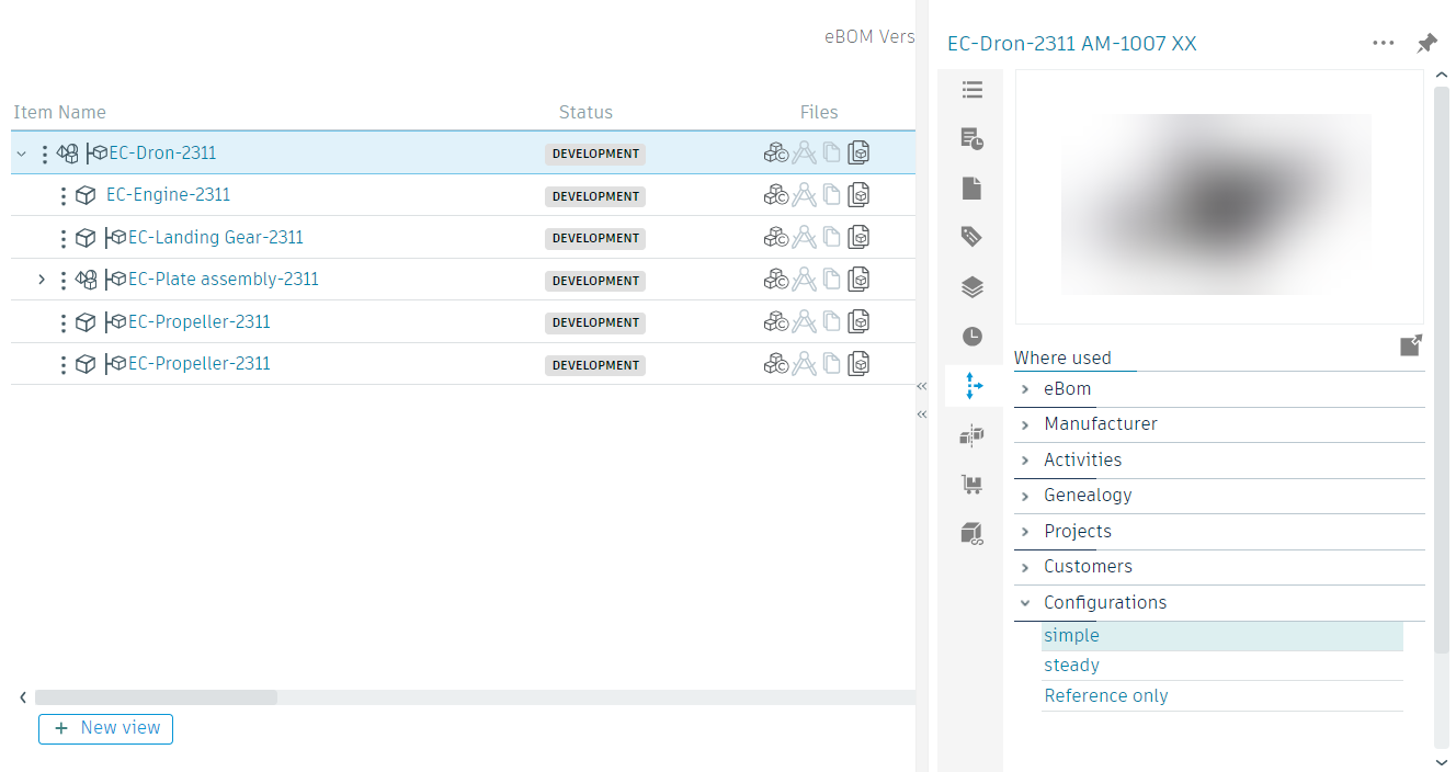 web view of configs