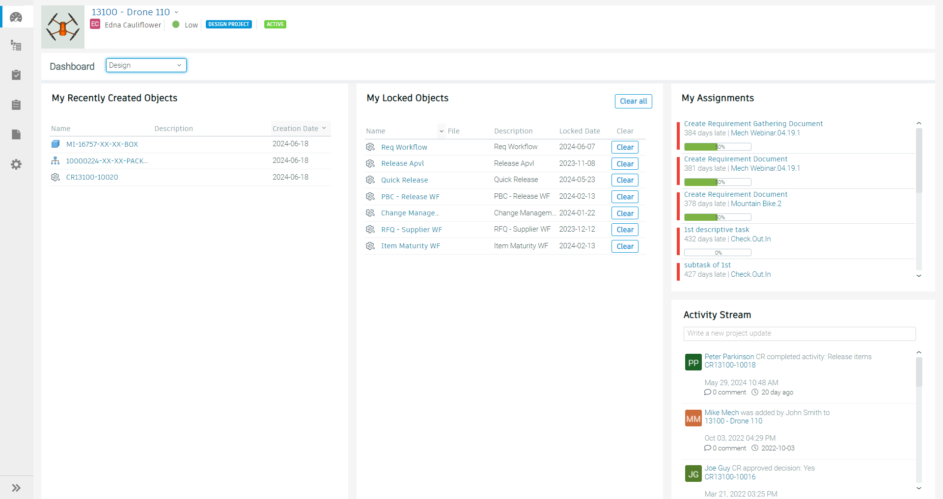 design dashboard
