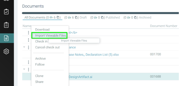 Import Viewable Files