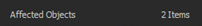 Affected Objects indicator