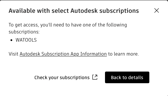 Marketplace notification that Workflow Advisory subscription must be assigned in Manage
