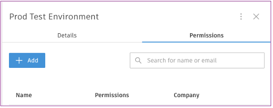 Permissions setting Tab