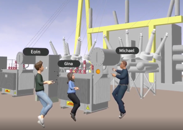 A screenshot in VR showing 1 to 1 view inside a model