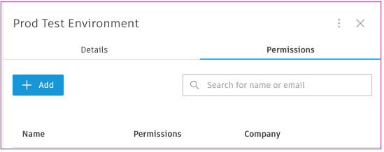 A screenshot showing the Permissions Menu