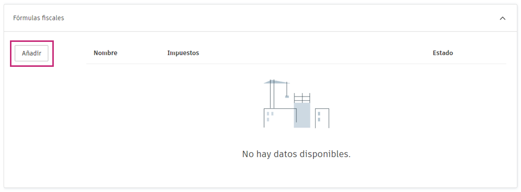 Fórmulas fiscales de configuración de costes