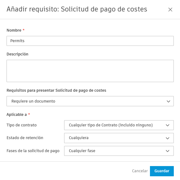 Ejemplo de nota de pago de cumplimiento