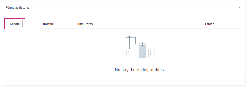 Fórmulas fiscales de configuración de costes