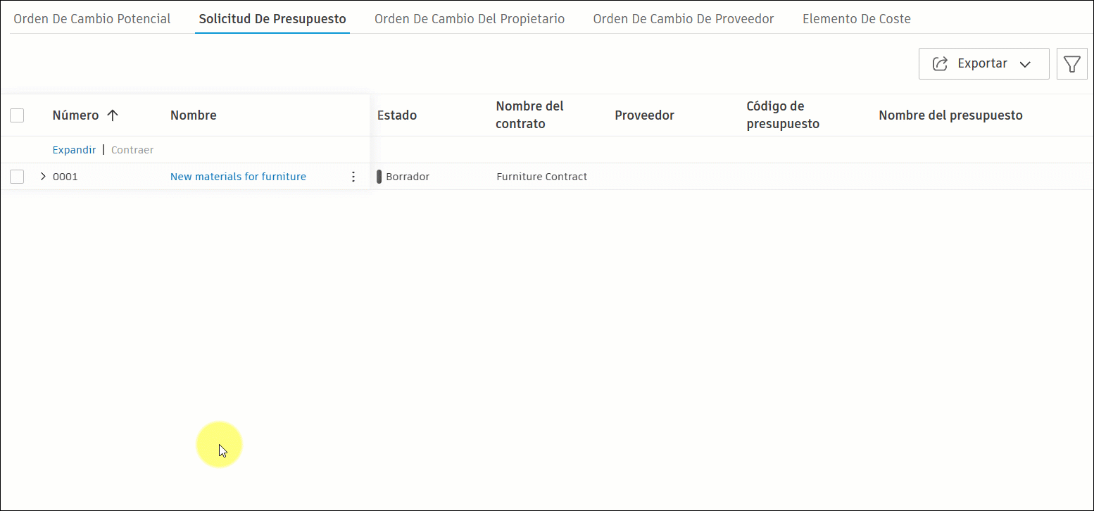 Desenlazar el proceso de RFQ