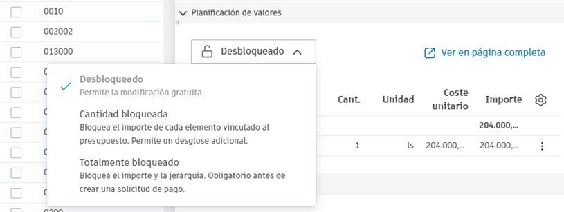 Ejemplo de bloqueo de SOV