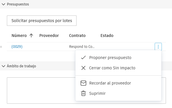 Elementos de coste de marcador de posición