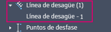 Objeto de línea de drenaje