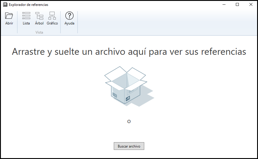 Inicio del Explorador de referencias