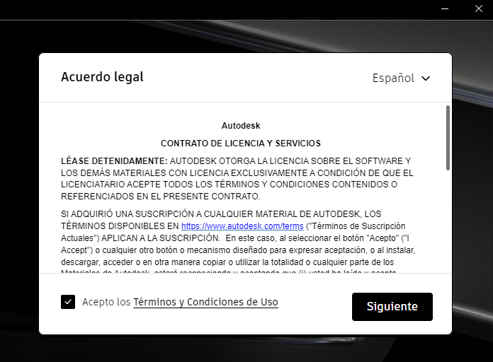 Términos y condiciones