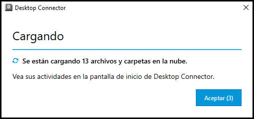 Icono de bandeja de Desktop Connector