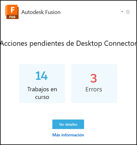 Pantalla de inicio de Fusion