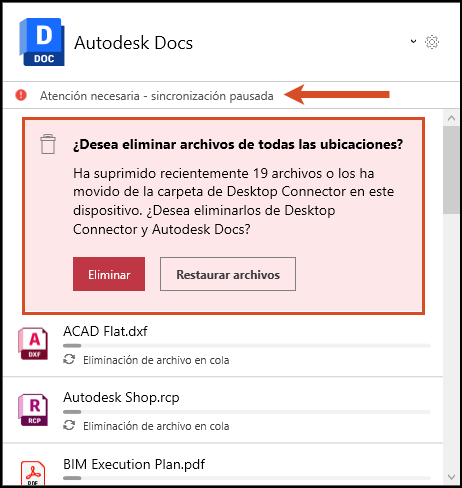 Opción Reintentar en la pantalla de inicio