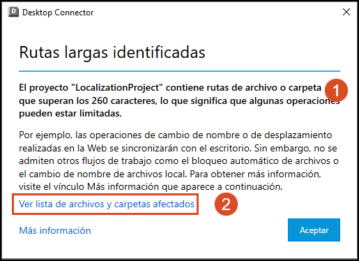 Rutas largas identificadas
