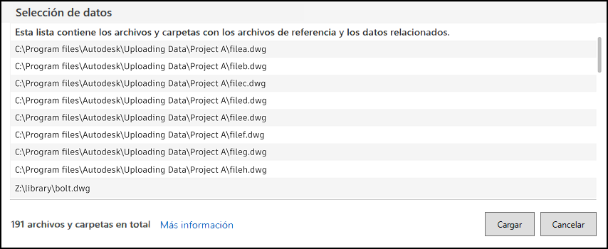 Ver referencias y datos relacionados