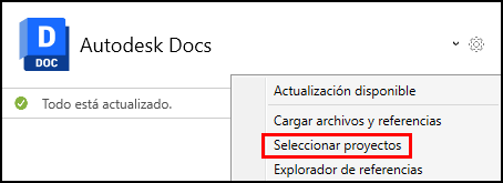 Seleccionar proyectos