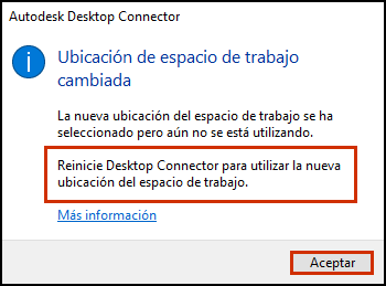 Iniciar cambio de área de trabajo