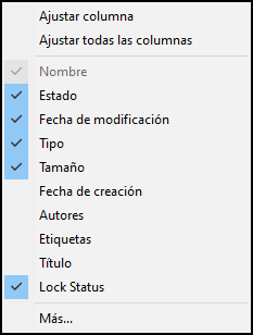 Selecciones de valores de atributo