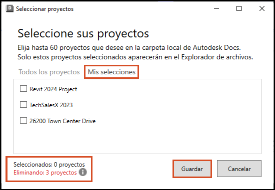 No se puede cambiar el área de trabajo