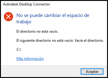 Iniciar cambio de área de trabajo