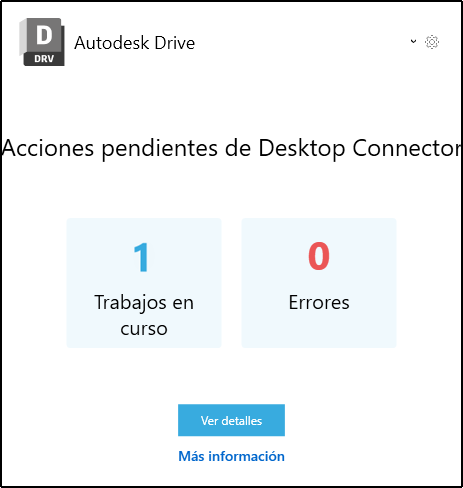 Pantalla de inicio de Drive
