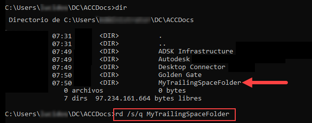 Carpeta de solicitud de comando