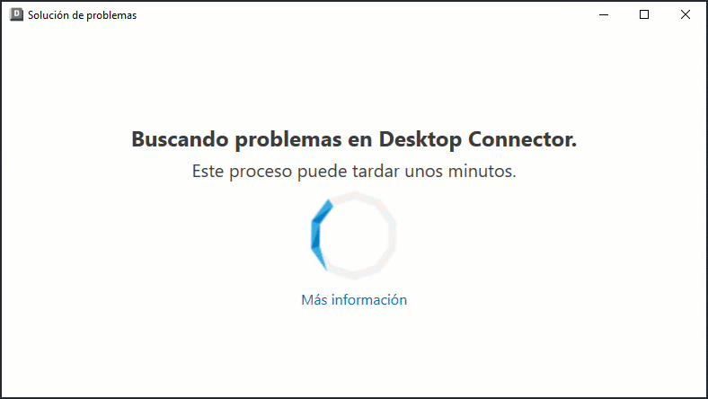 Herramienta de resolución de problemas analizando en búsqueda de archivos no sincronizados