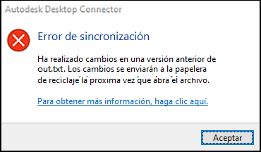 Cuadro de diálogo Papelera de reciclaje al abrir