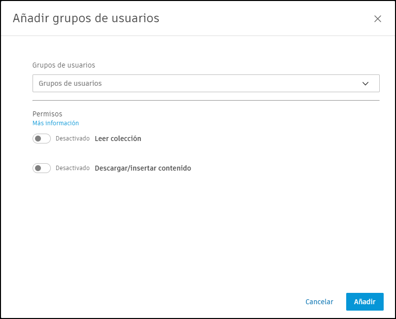 Añadir grupo de usuarios