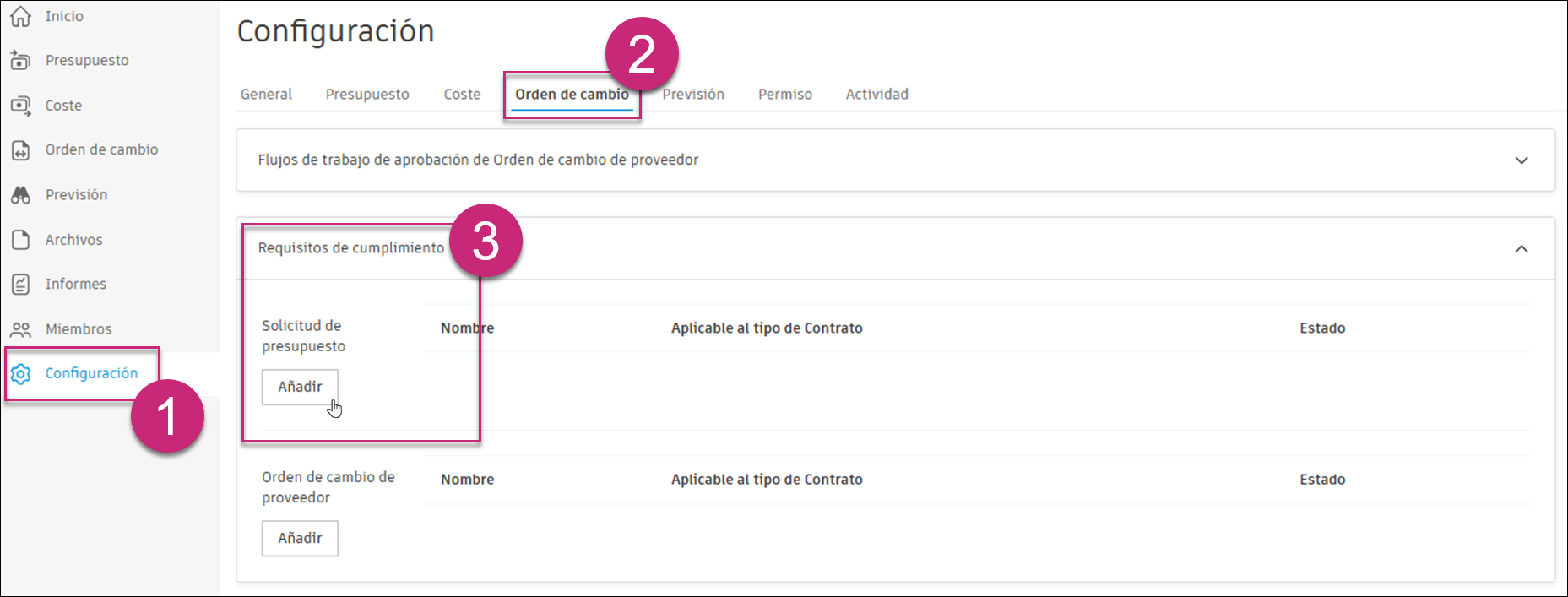 Configuración de requisitos basados en condiciones