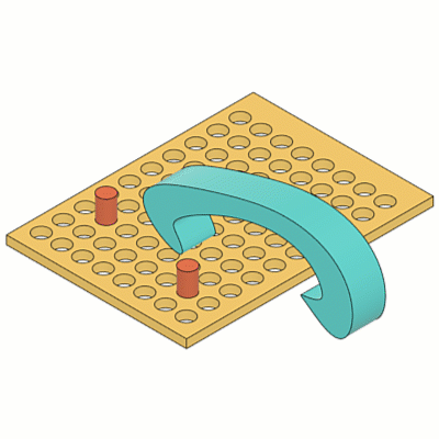 animación de colocar en plano relación de tangente
