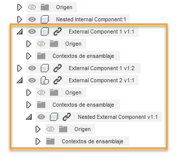 navegador: componentes externos