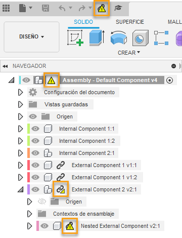 navegador: componentes obsoletos