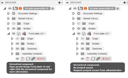 navegador: referencias externas sin resolver