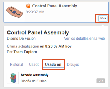 ficha utilizado en el panel de datos