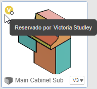 ejemplo de reserva de avatar en panel de datos