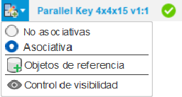 opciones de asociatividad