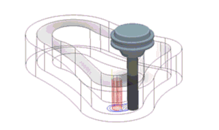 animación de ángulo de rampa helicoidal
