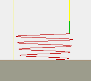 animación de inclinación de rampa helicoidal